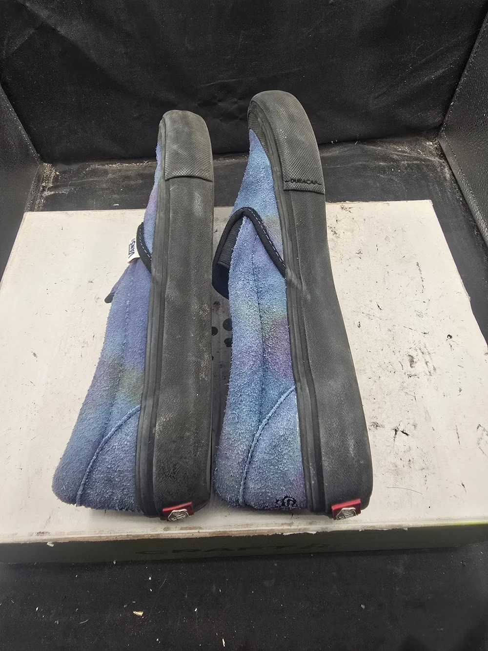 Vans Slip-On Suede Tie-Dye Blue Purple Skate Shoes